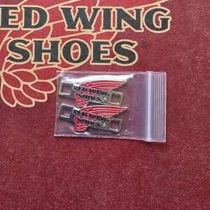 Red Wing Shoes Logo Lace Keepers / Boot Tags (Set of 2)